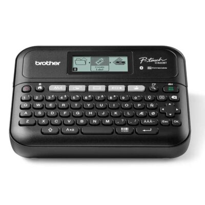 Rotuladora brother pt – d460btvp lcd – 2 lineas – teclado qwerty – corte de cinta manual