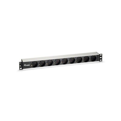 Regleta equip rack 19 pulgadas 1u 9 tomas schucko