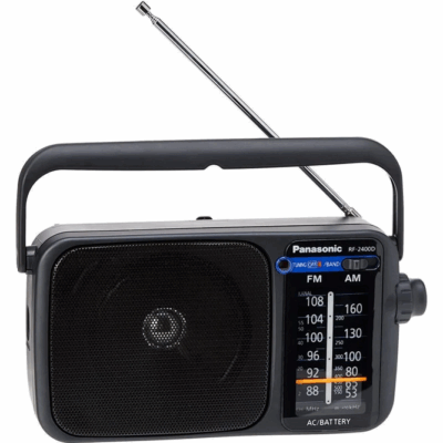 Radio panasonic rf – 2400deg – k altavoz entrada auriculares color negro