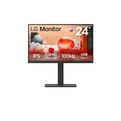 Monitor led ips lg 24ba650 23.8 pulgadas 1920 x 1080 5ms hdmi displayport usb – c altavoces reg. altura