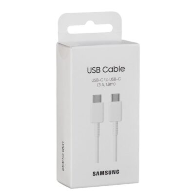 Cable samsung original ep – dx310jwegeu usb tipo c – usb tipo c blanco 1.8m