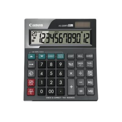 Calculadora canon sobremesa as – 220rts hb 12 digitos gris oscuro