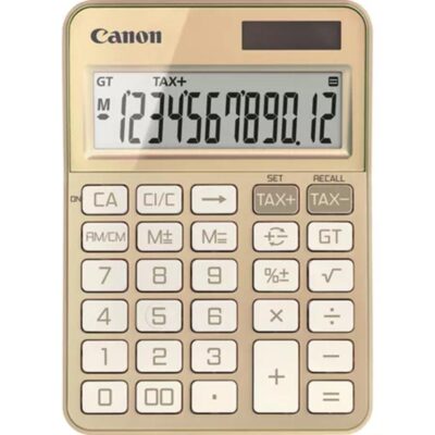 Calculadora canon sobremesa ks – 125kb – gd emea hb 12 digitos oro