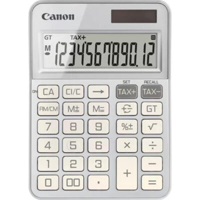 Calculadora canon sobremesa ks – 125kb – sl emea hb 12 digitos plata