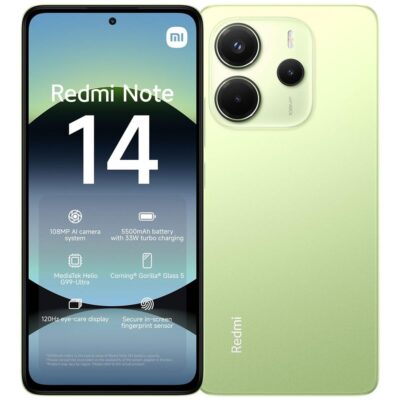 Movil xiaomi redmi note 14 8 – 256gb verde