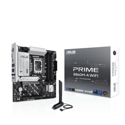 Placa base asus intel prime b860m – a wifi socket 1851 ddr5 x4 max 256gb hdmi displayport matx
