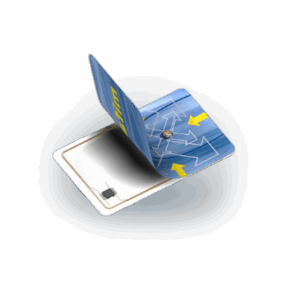 Tarjeta pvc proximidad blanca rfid 125 khz