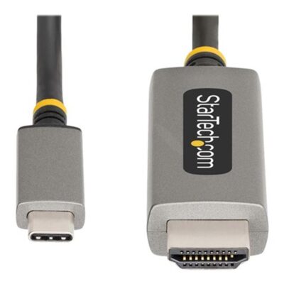 Cable usb tipo c a hdmi startech 2m – macho – macho – gris