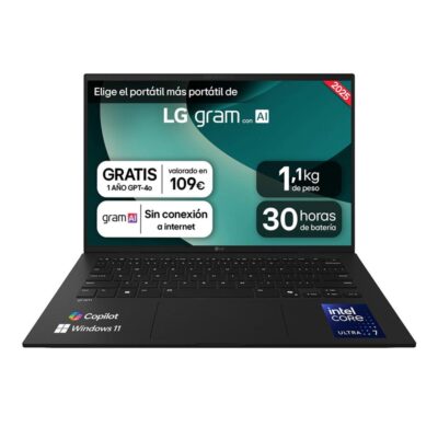 Portatil lg 14z90t – g u7 – 255h 32gb ssd 1tb 14 pulgadas