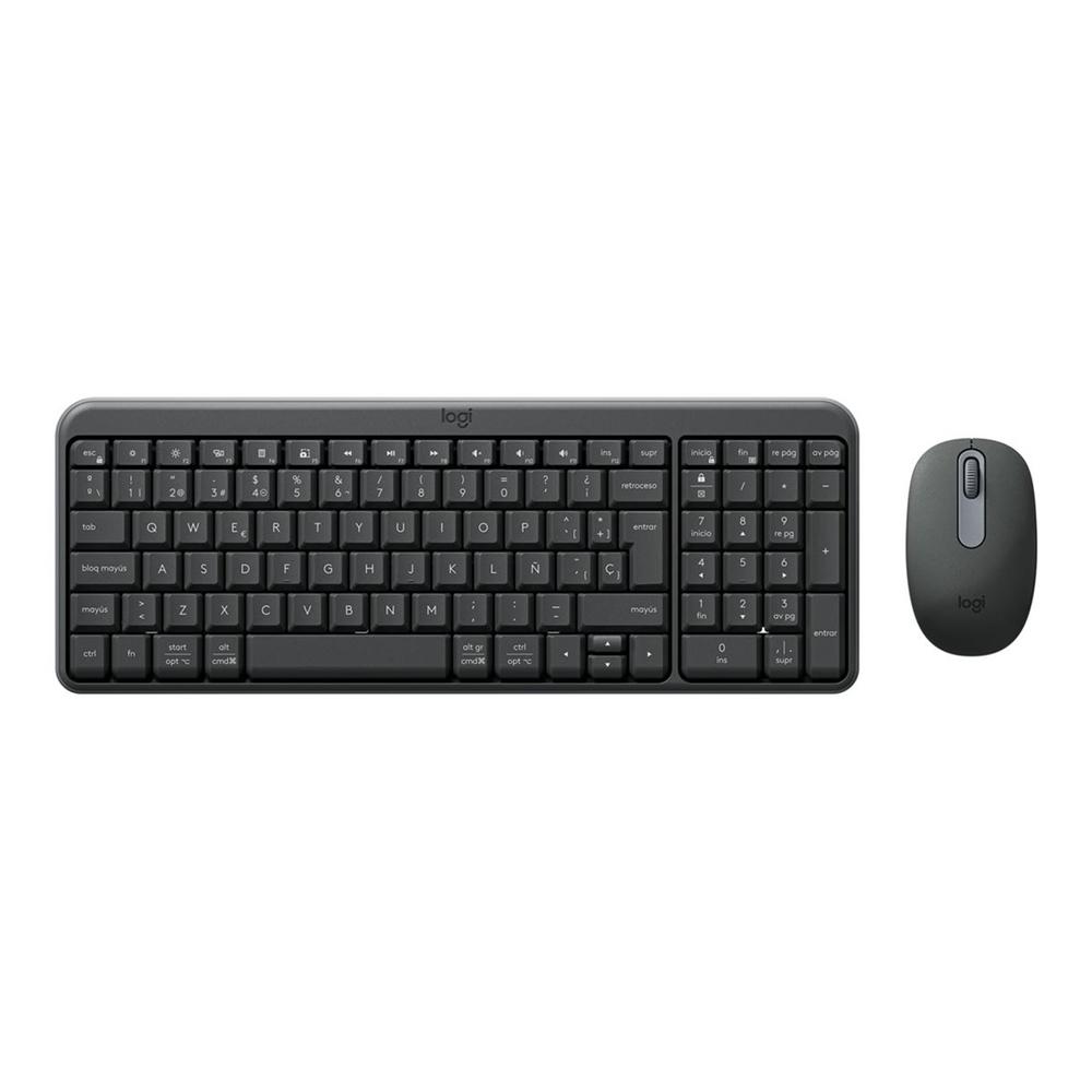 Teclado + mouse logitech mk250 inalambrico negro