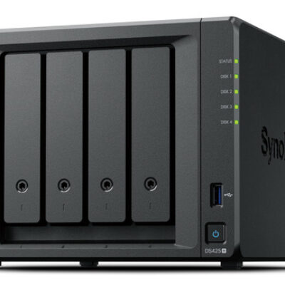Servidor nas synology ds425+ 2gb 4 bahias raid ethernet 2.5 gigabit