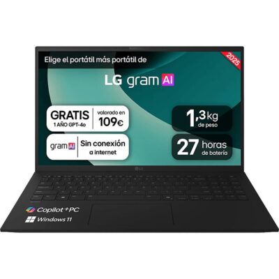 Portatil lg 15z80t – g rai5 – 340 16gb ssd 1tb 15.6 pulgadas