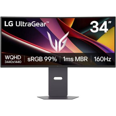 Monitor curvo gaming lg 34g600a – b 34 pulgadas wqhd 160hz