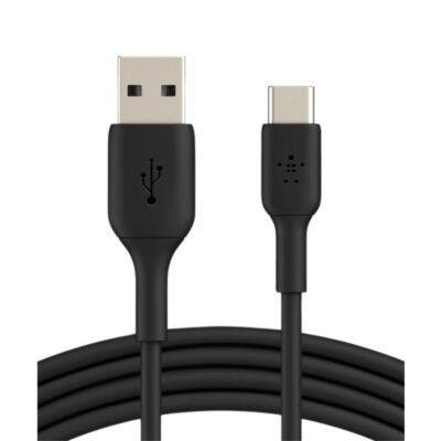 Cable usb tipo c a usb tipo a belkin 2m – macho – macho – negro