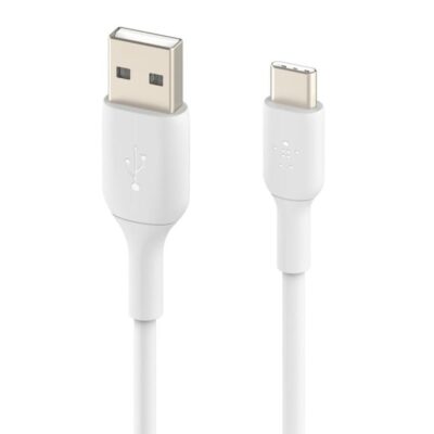 Cable usb tipo c a usb tipo a belkin 3m – macho – macho – blanco