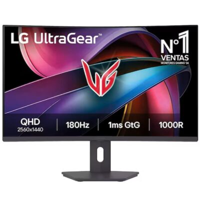 Monitor curvo gaming lg 32g600a – b 32 pulgadas qhd 180hz