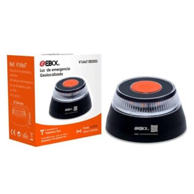 Baliza ebox luz de emergencia geolocalizada homologada v16
