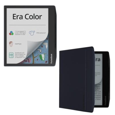 Pocketbook era color stormy sea + funda hn – qi – pu – 700 – wb – ww charge cover blue