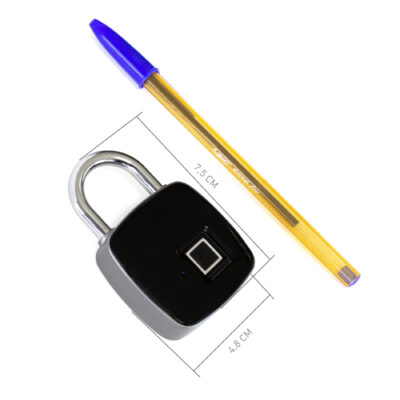 Candado con huella dactilar phoenix – hasta 10 personas distintas – resistente al agua ip65 uso exterior