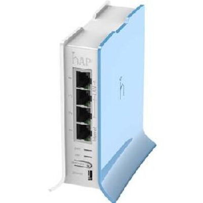 Mikrotik router board rb – 941 – 2nd – tc hap lite formato torre 650mhz cpu 32mb ram 4xlan 2.4ghz 802b – g – n 2×2 wireless