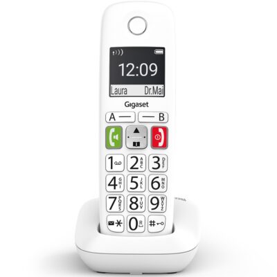 Telefono fijo inalambrico gigaset e290 blanco 150 numeros – 21 tonos