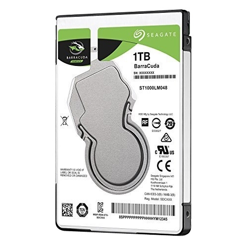 Disco duro interno hdd seagate barracuda st1000lm048 1tb 2.5 pulgadas sata 7mm 5400rpm buffer 128mb