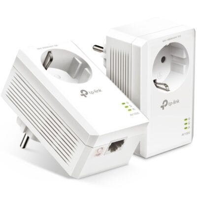Kit de adaptadores powerline tp – link tl – pa7017p kit gigabit av1000