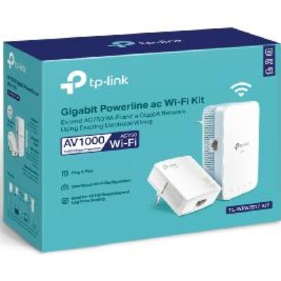 Kit de adaptadores powerline ac tp – link tl – wpa7517 kit dual band