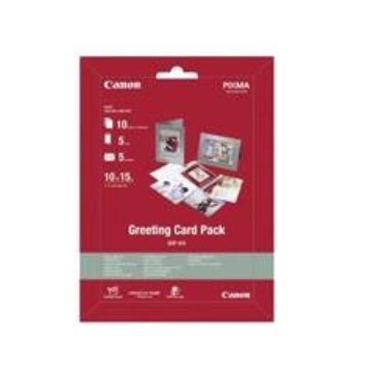 Papel canon gcp – 101 pack 10 papel 10×15 5 tarjetas felicitacion 5 sobres