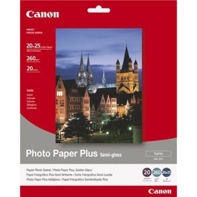 Papel canon foto sg – 201 1686b018 8×10 – 20 hojas – semisatinado