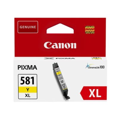 Cartucho tinta canon cli 581 y xl amarillo pixma tr7550 – tr8550 – ts6150 – ts6151 – ts8150 – ts8151 – ts8152 – ts9150 – ts9155