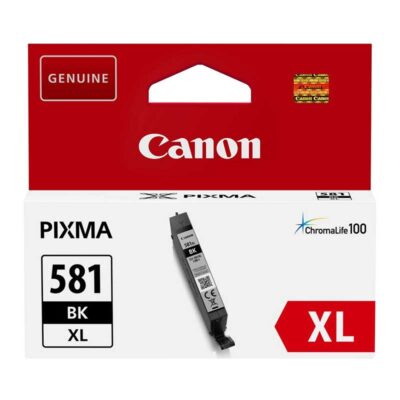 Cartucho tinta canon cli 581 bk xl negro pixma tr7550 – tr8550 – ts6150 – ts6151 – ts8150 – ts8151 – ts8152 – ts9150 – ts9155
