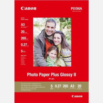 Papel fotografico canon 2311b020 brillo ii plus pp – 201 a3 – 20 hojas