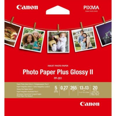 Papel canon foto pp – 201 2311b060 13×13 – 20 hojas