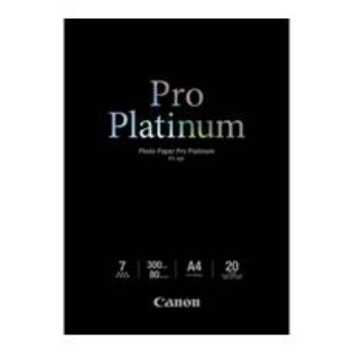 Papel fotografico canon pro platinum pt – 101 a4 20 hojas