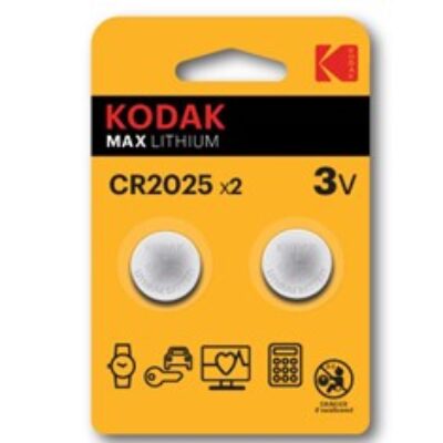 Blister pilas kodak boton litio max cr 2025 – pack blister 2 pilas