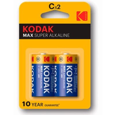 Blister pilas kodak alcalina max c lr14 1.5v – blister 2 pilas