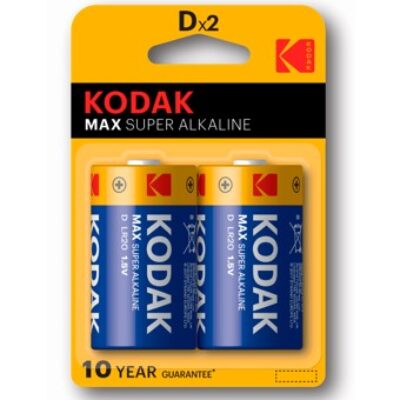 Blister pilas kodak alcalina max d lr20 1.5v – blister 2 pilas