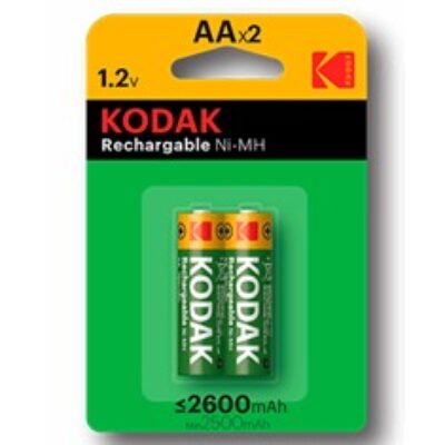 Blister pilas kodak recargables ni – mh aa lr6 2600 mah – blister 2 pilas