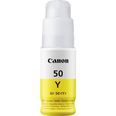 Botella tinta canon gi – 50y amarillo 70ml 7700 paginas