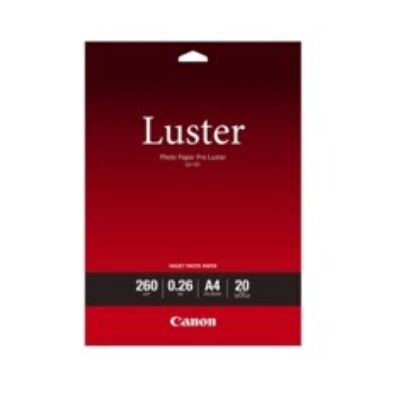 Papel fotografico canon lu – 101 a3 – 297x420mm – 260g – brillo – 20 hojas