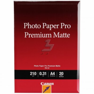 Papel fotografico canon 8657b005 pro premium pm – 101 – 210 x 297 mm – 20 hojas a4