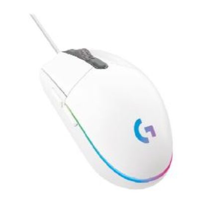 Mouse raton logitech g203 lightsync blanco gaming 8.000 dpi 6 botones