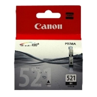 Cartucho tinta canon cli 521bk negro 9ml pixma 3600 – 4600 – 4700 – mp540 – 550 – 560 – 620 – 630 – 640 – 980 – mx860 – 870