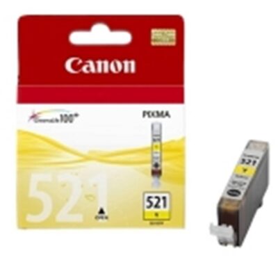 Cartucho tinta canon cli 521 amarillo 9ml pixma 3600 – 4600 – 4700 mp 540 – 550 – 560 – 620 – 630 – 640 – 980 mx860 – 870
