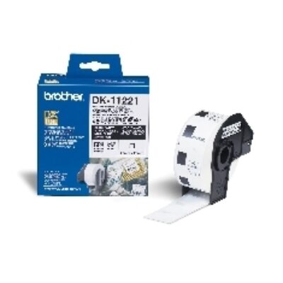 Etiquetas papel precortada brother dk11221 23 x 23 mm cuadrada ql – 500bw ql – 560 ql – 570 ql – 580n ql – 1050