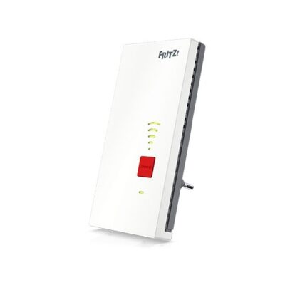 Repetidor wifi – extensor de cobertura fritz! 2400mbps – mesh – lan gigabit – bajo consumo – wps