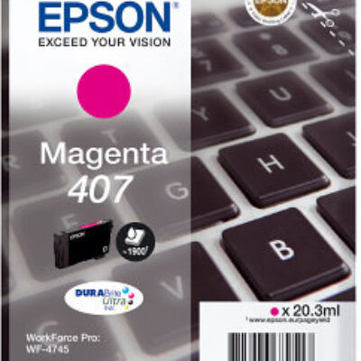 Cartucho tinta epson 407 magenta