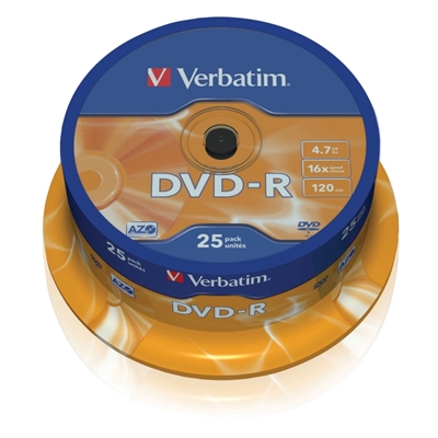Verbatim dvd – r 4.7gb 16x tarrina 25uds