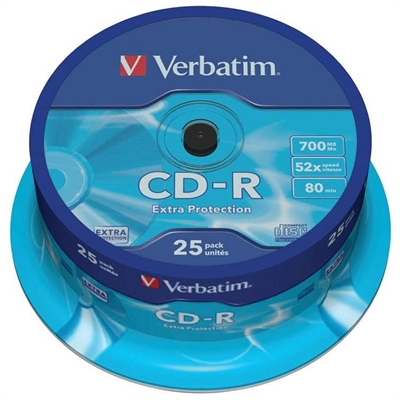 Verbatim cd – r 700mb 52x tarrina 25uds